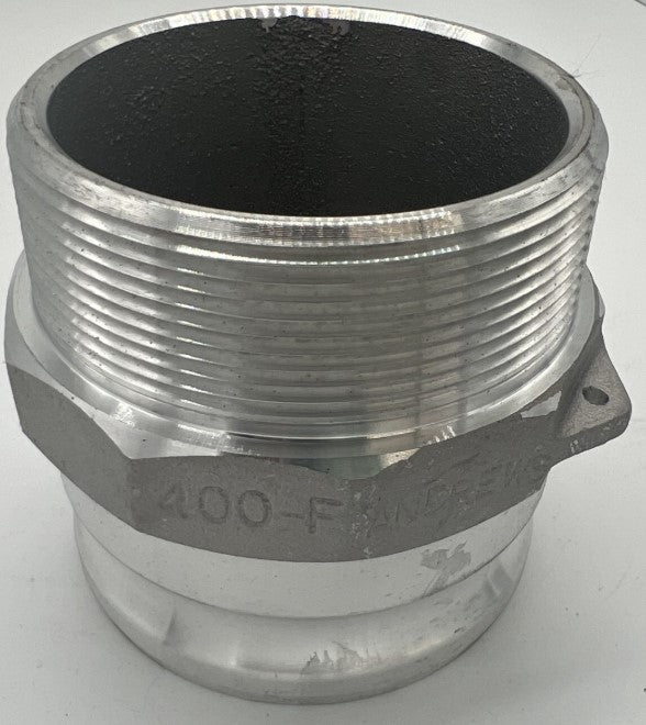 4" Boss-Lock Adapter x Male NPT Aluminum